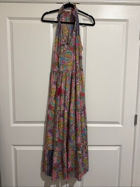 Paani Floral Halter Maxi Dress